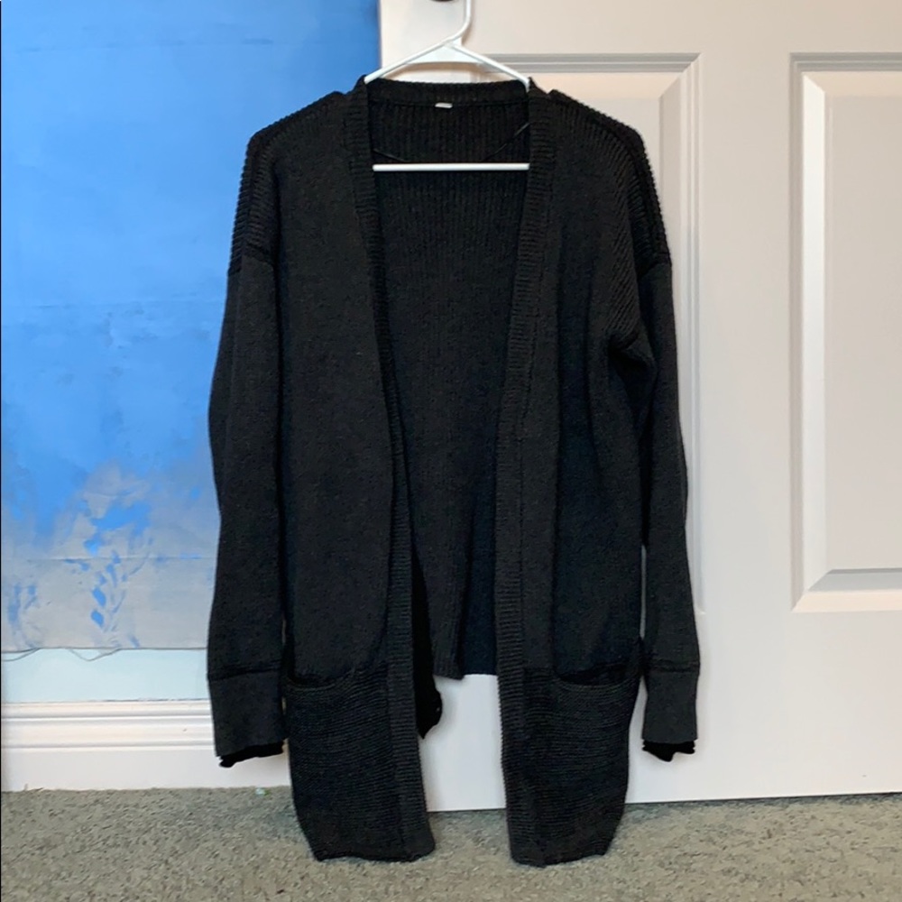 Lululemon dark grey cardigan